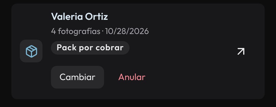 El pack de Valeria, por cobrar, con su enlace